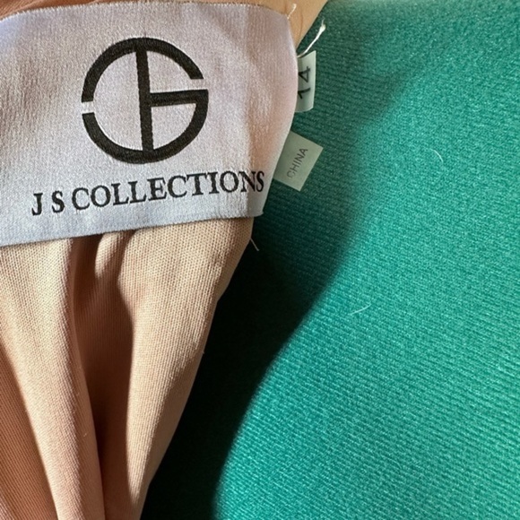 JS Collection Sequin & Crepe Midi Flare Dress in Blush Pink - Picture 10 of 10